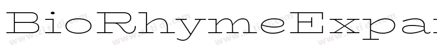 BioRhymeExpanded Ext字体转换